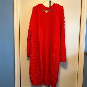 Target Lego Red Long Cardigan
